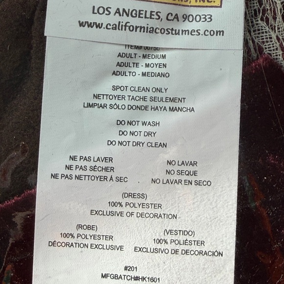 California Costumes Pirate Dress with Headscarf - Picture 4 of 7